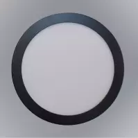 Panel LED Ring 6W 4200K Okrągły Czarny