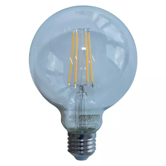 Żarówka FL G95 8W/1055LM E27 230V 2700K CLEA