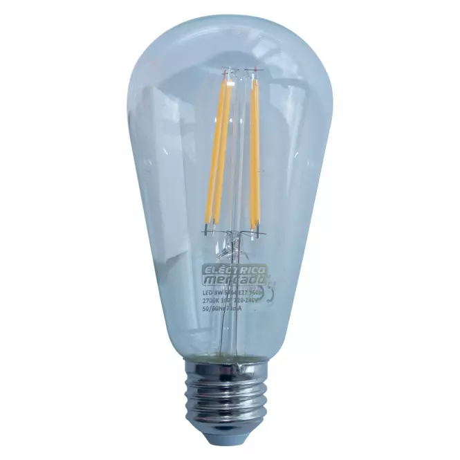 Żarówka FL ST64 8W/1055LM E27 230V 2700K CLEAR
