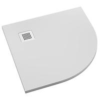 Brodzik półokrągły Kalait Smooth White 90x90x3,5 R55 3.3104-M2