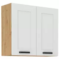 Szafka kuchenna LUNA biały mat/artisan  80g-72 2f