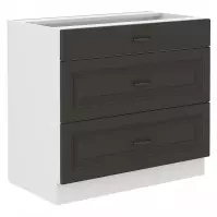 Szafka kuchenna STILO grafit mat/biały 80d 3s bb