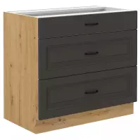 Szafka kuchenna STILO grafit mat/artisan 80d 3s bb
