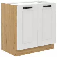 Szafka kuchenna LUNA biały mat/artisan 80zl 2f bb