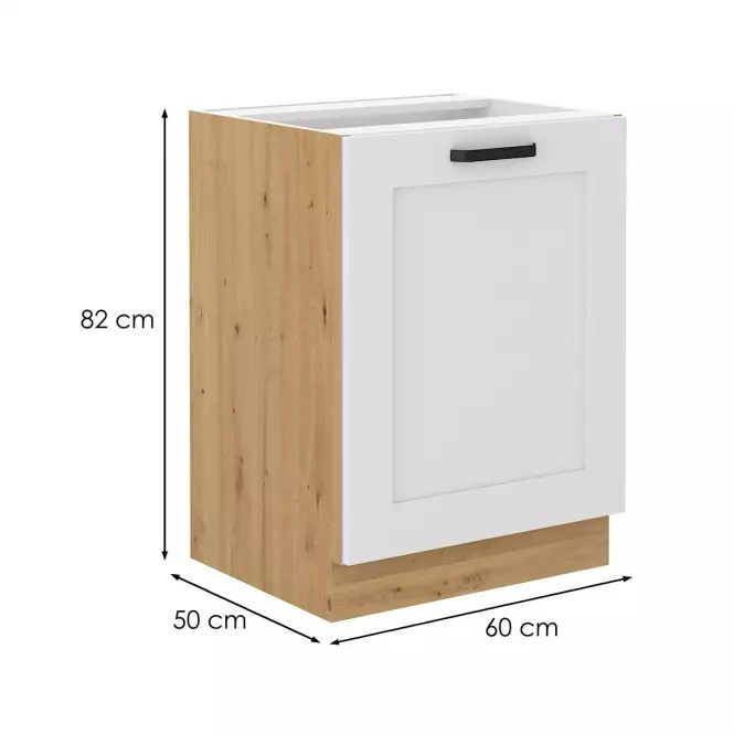 Szafka kuchenna LUNA biały mat/artisan  60d 1f bb,2