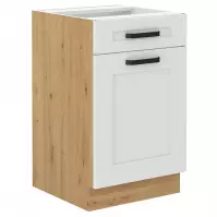 Szafka kuchenna LUNA biały mat/artisan  50d 1f 1s bb