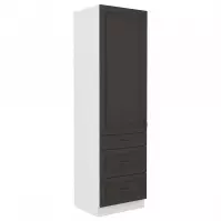 Szafka kuchenna STILO grafit mat/biały 60dks-210 3s 1f