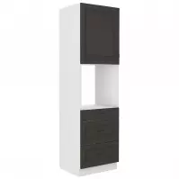 Szafka kuchenna STILO grafit mat/biały 60dps-210 3s 1f