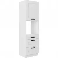 Szafka kuchenna LUNA biały mat/biały  60dps-210 3s 1f