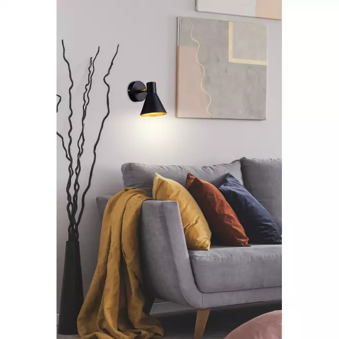Kinkiet Less 21-70968 Czarny mat K1