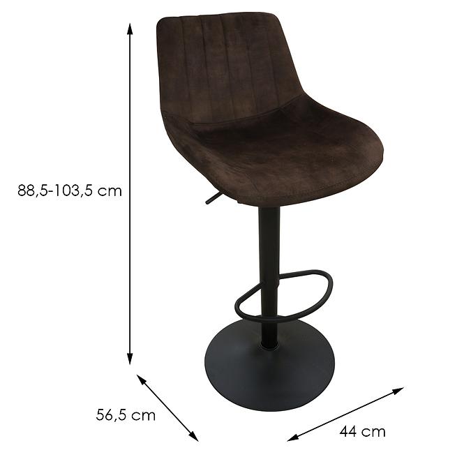 Krzesło barowe WY-5193Y Dark Brown 116-27