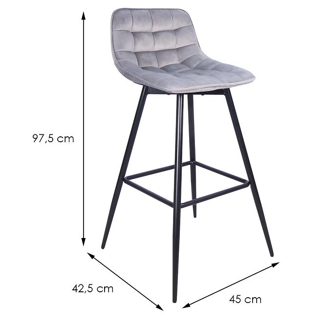 Krzesło barowe Dm509 Light Grey