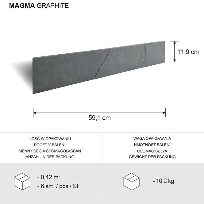 Kamień Betonowy Magma Graphite