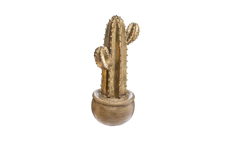 Złota kaktusowa dekoracja kilku gatunków
