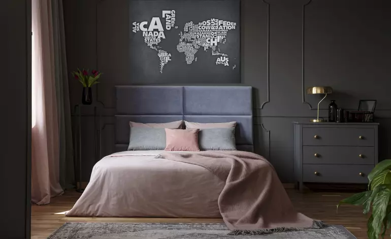 Obrazek Mapa na płótnie 150x113 cm