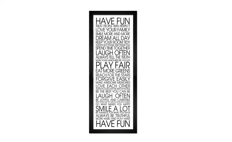 Dekoracyjny napis Have fun H68 cm