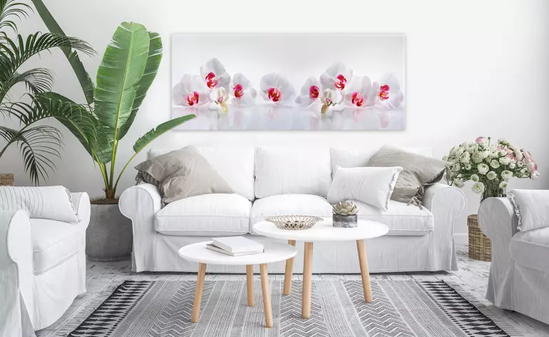 Obraz na szkle Orchidea 125x50cm