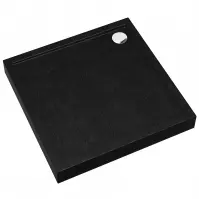 Brodzik kwadratowy Black Stone 80x80x12 Espera Plus AQM4630CST