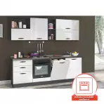Kuchnia Sprint ze sprzętem AGD 240 Szary/Biały
