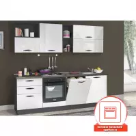 Kuchnia Sprint ze sprzętem AGD 240 Szary/Biały