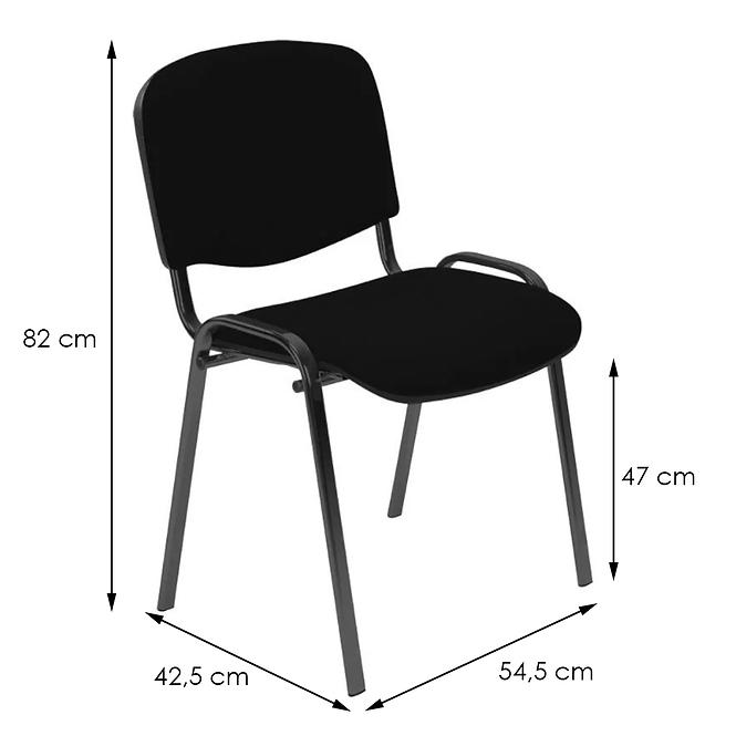 Krzesło Iso black EF019 czarny