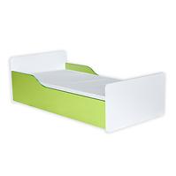 Łóżko Bb08  Z Materacem Biały+Zielony