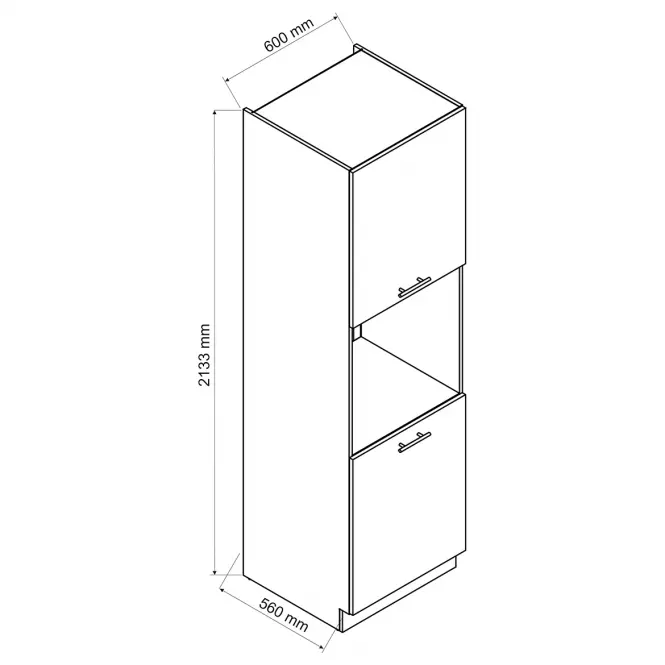Szafka Kuchenna Emily D60PK 2133 PL zielona mat