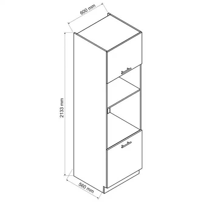 Szafka Kuchenna Emily D60PK MV 2133 PL zielona mat