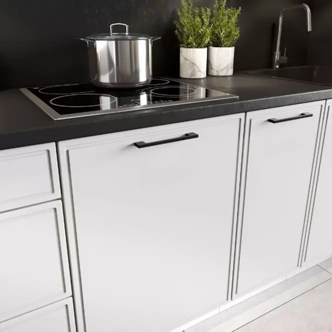 Szafka Kuchenna Emily D60PK MV 2133 PL biały groszek mat