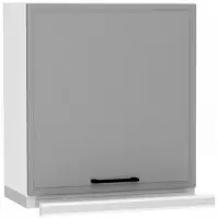 Szafka kuchenna Emily W60/68 Slim Pl z srebrnym okapem Dast Grey