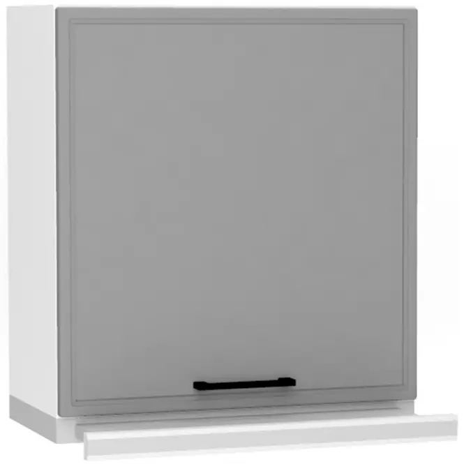 Szafka kuchenna Emily W60/68 Slim Pl z srebrnym okapem Dast Grey