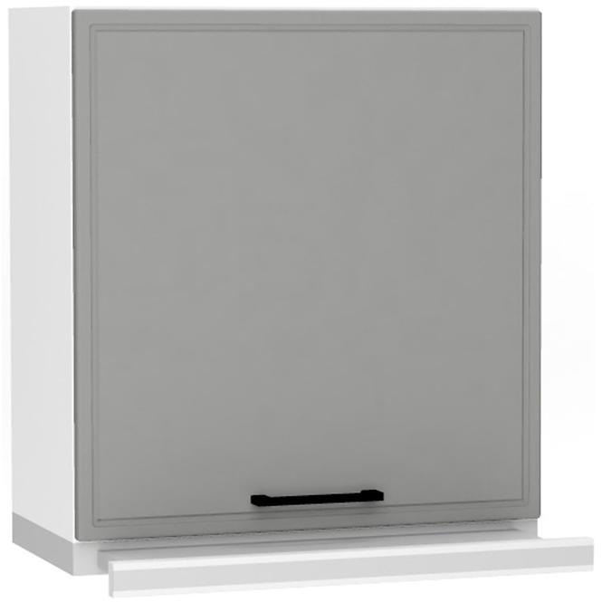 Szafka kuchenna Emily W60/68 Slim Pl z srebrnym okapem Dast Grey