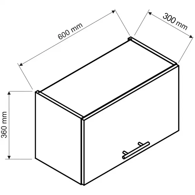 Szafka kuchenna Emily W60okgr zielony mat