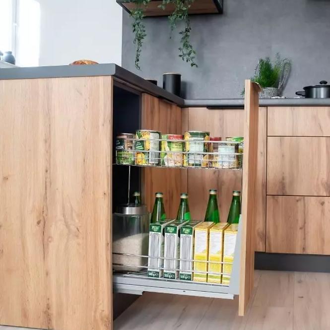 Szafka kuchenna Bono W60/68 Slim Pl z okapem srebrnym D