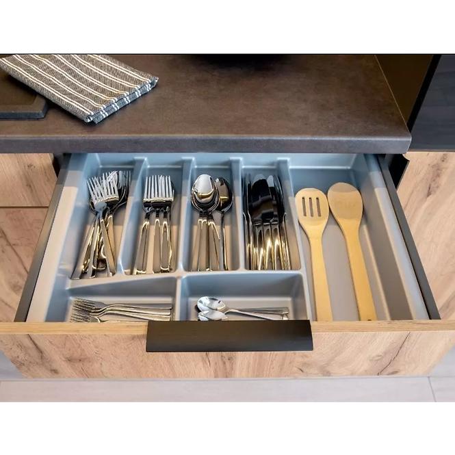 Szafka kuchenna Bono W60/68 Slim Pl z okapem srebrnym D