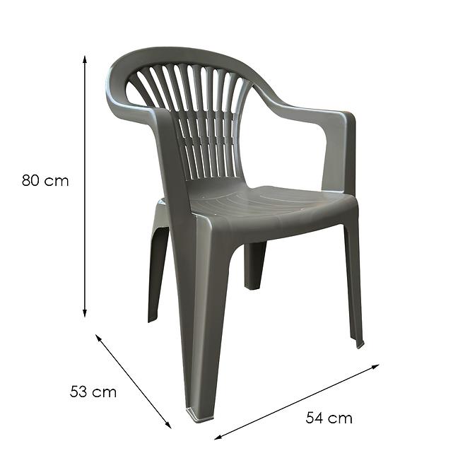Krzesło ogrodowe plastikowe Scilla taupe