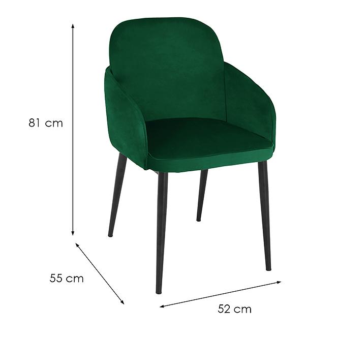 Krzesło Hamilton 80213A-F15 Dark Green