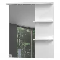 Lustro Led+Półki Piano Ogp Biały Połysk