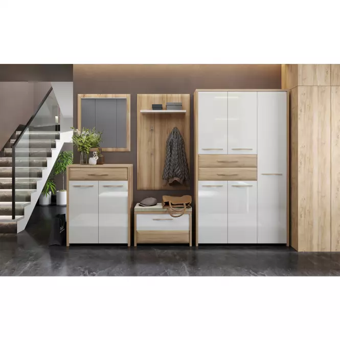 Szafa 5d2s Gala V52 lakierowana Pacific Walnut/Beige,6