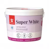 FARBA BIAŁA DO ŚCIAN TIKURRILA SUPER WHITE 10L