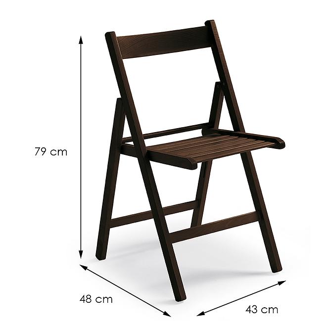 Krzesło Libro 43X48X79 cm wenge