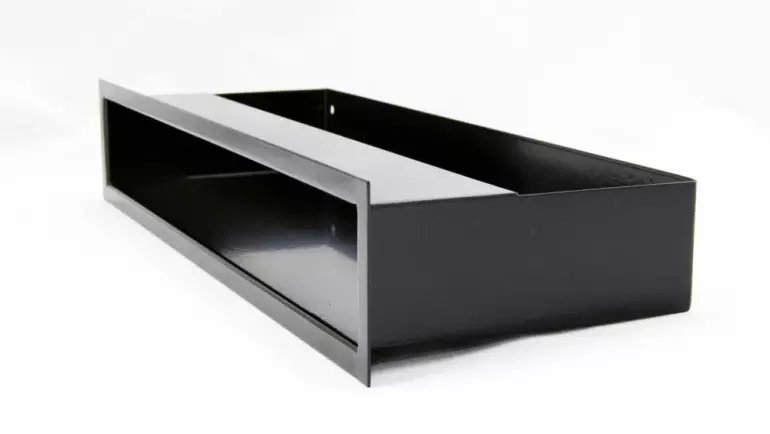 Luft prosty 40cm x 6cm czarny
