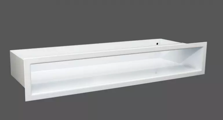 Luft prosty 40cm x 6cm biały
