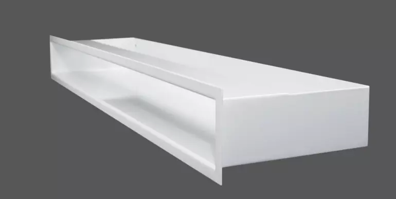 Luft prosty 60cm x 6cm biały