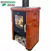 Piec stalowo-kaflowy Picobello II coffebrown 6kw