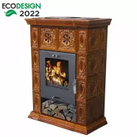 Piec stalowo-kaflowy Weimar II goldbrown 7 kw