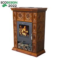 Piec stalowo-kaflowy Weimar II goldbrown 7 kw