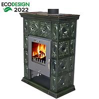 Piec stalowo-kaflowy Weimar II olive-green 7 kw