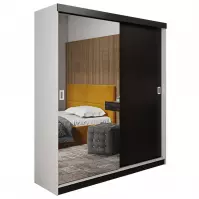 Szafa Retro 138 1L biała / front czarny