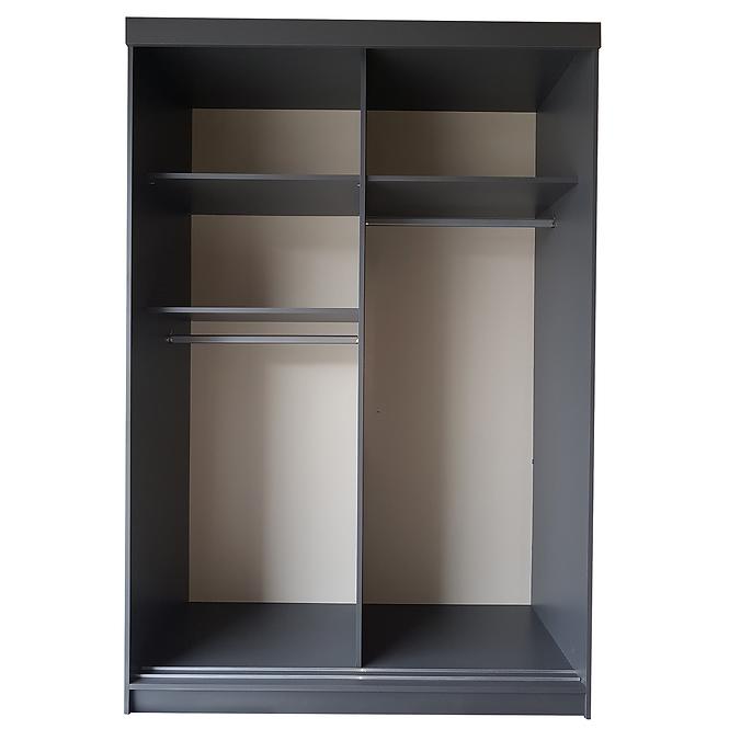Szafa Retro 138 1L grafit / front biały
